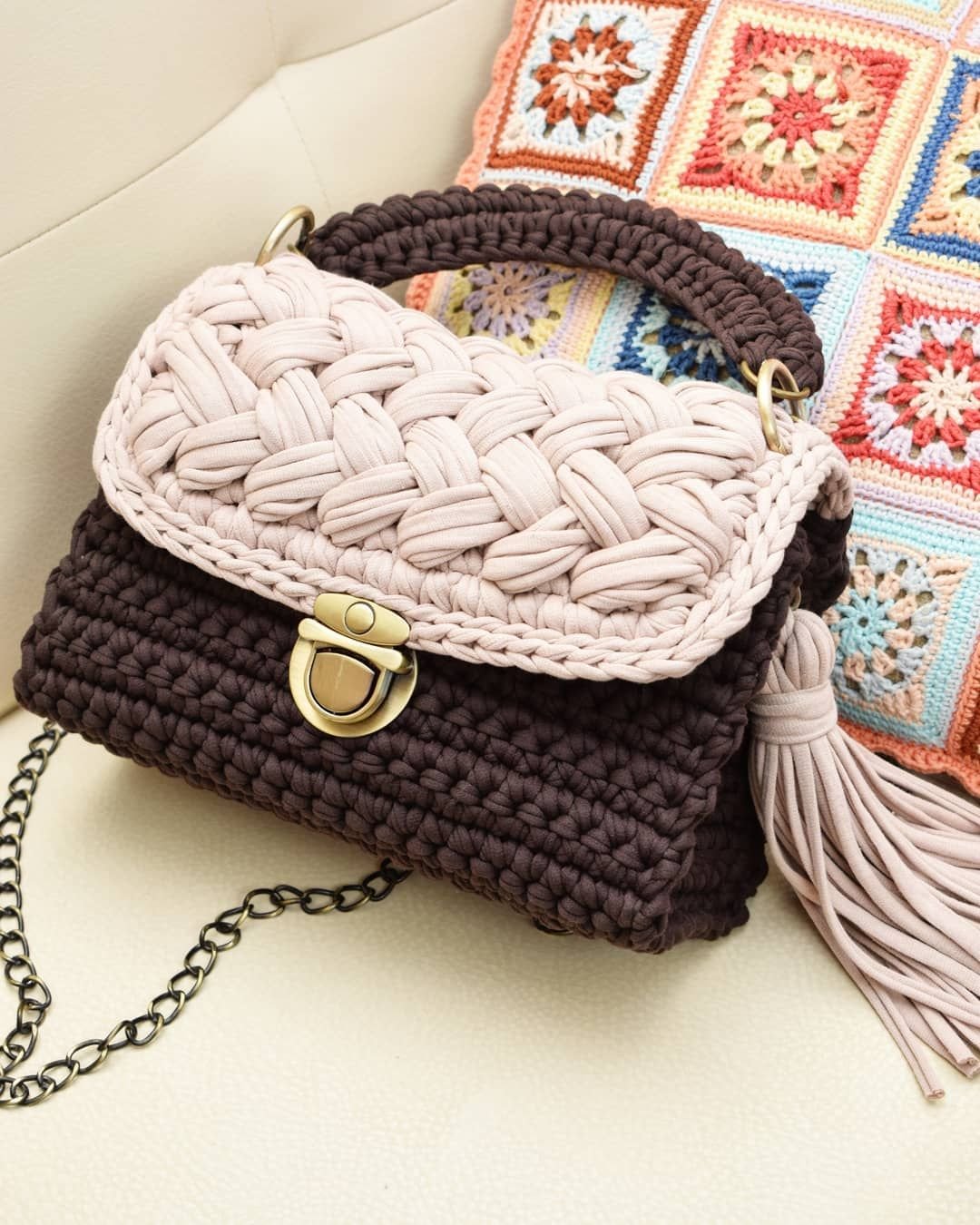 Брендовые вязаные сумки