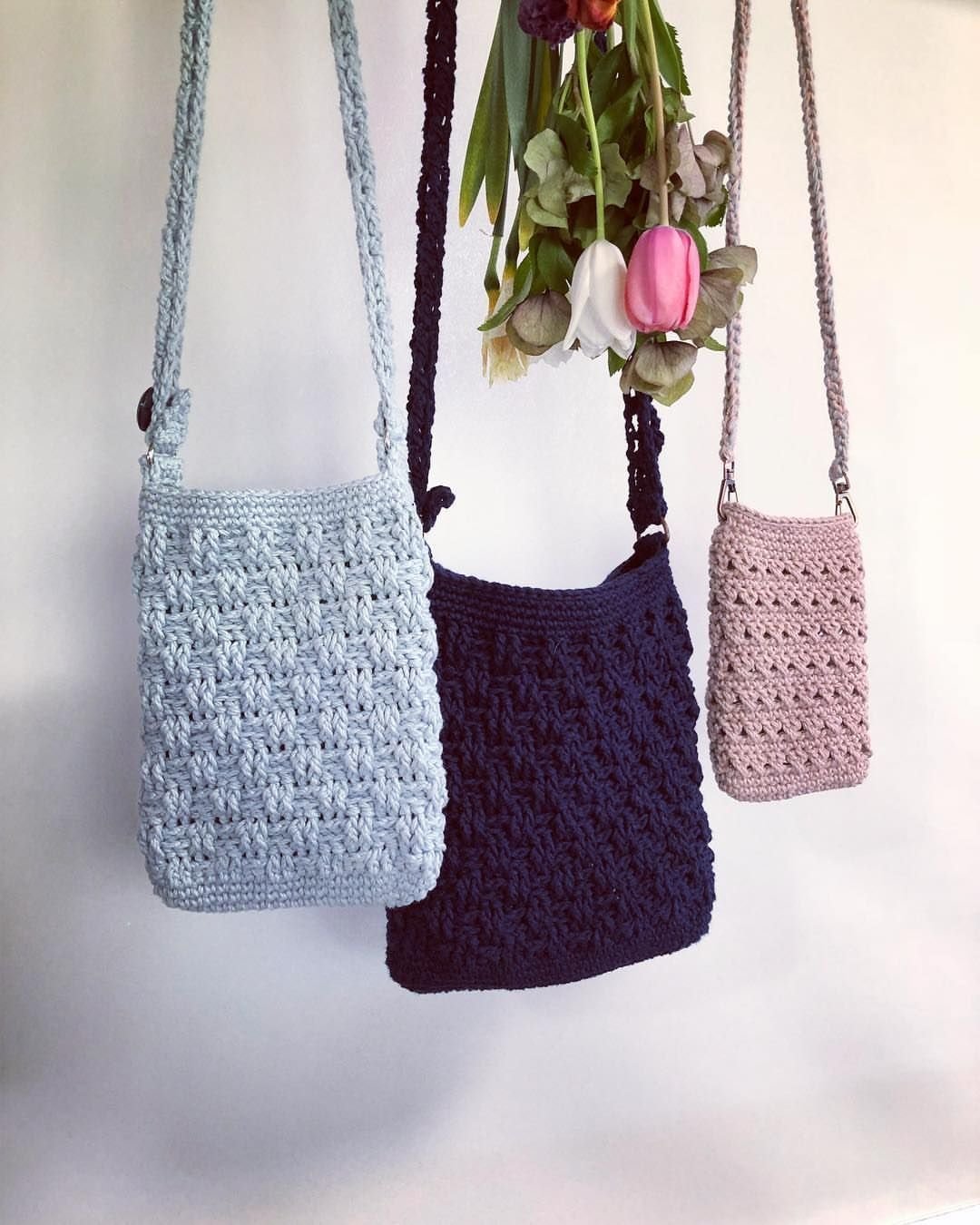 Оригинальные сумки крючком