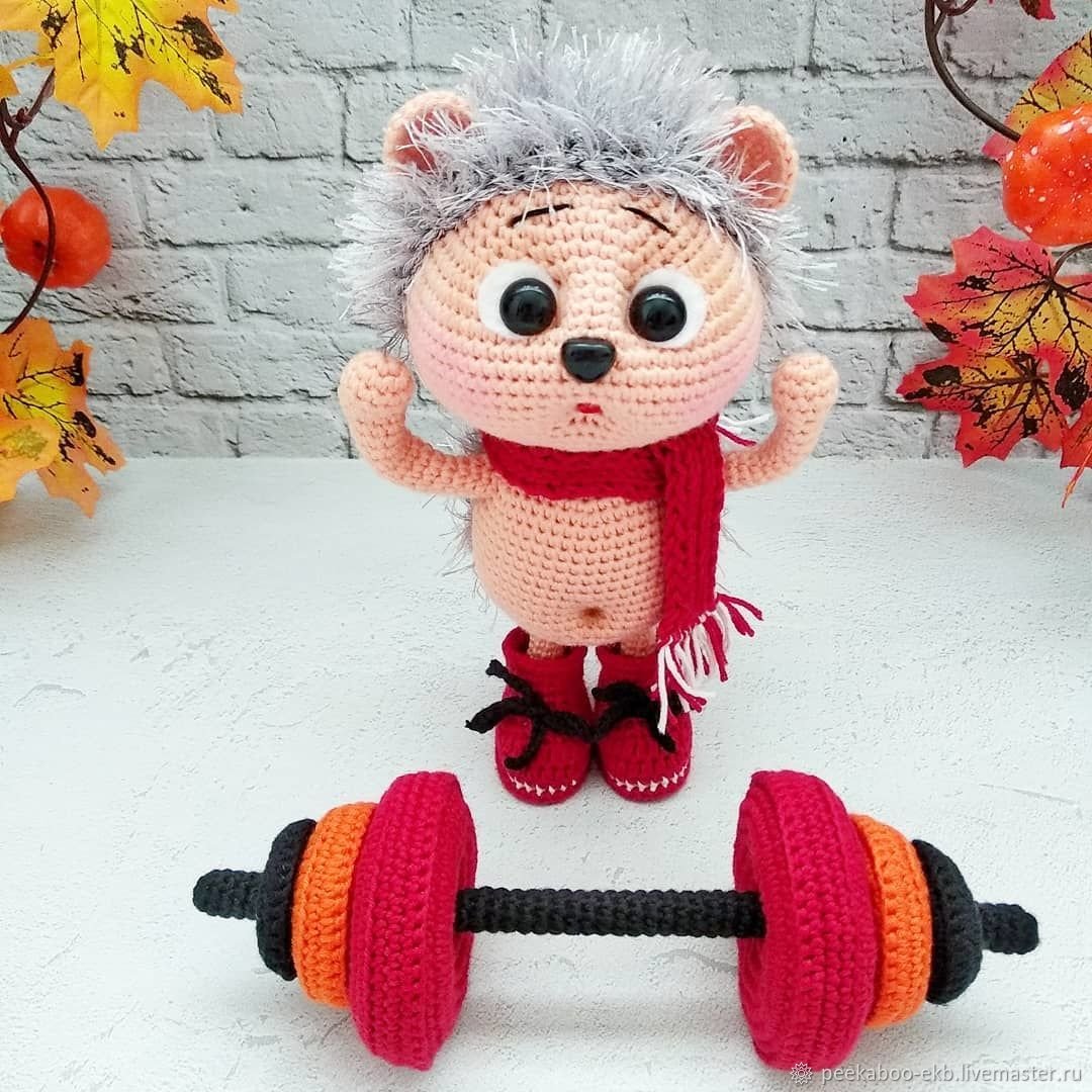 Вязаный спортсмен