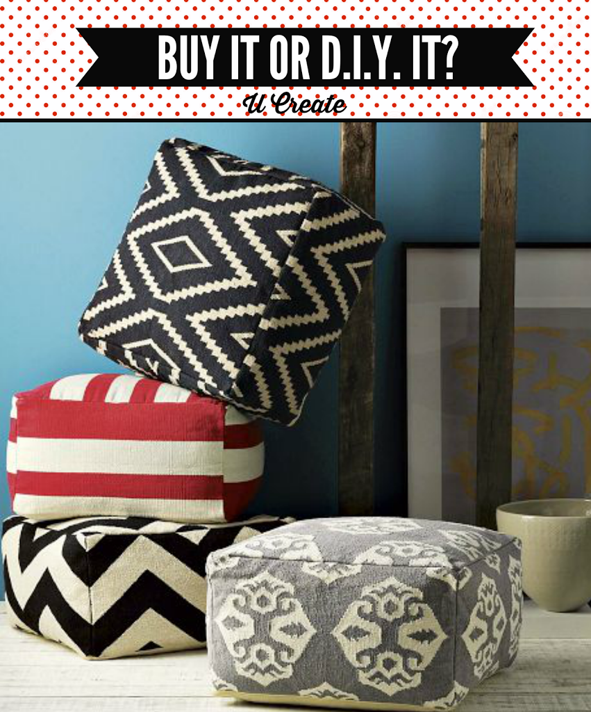Пуфы и подушки декор своими руками