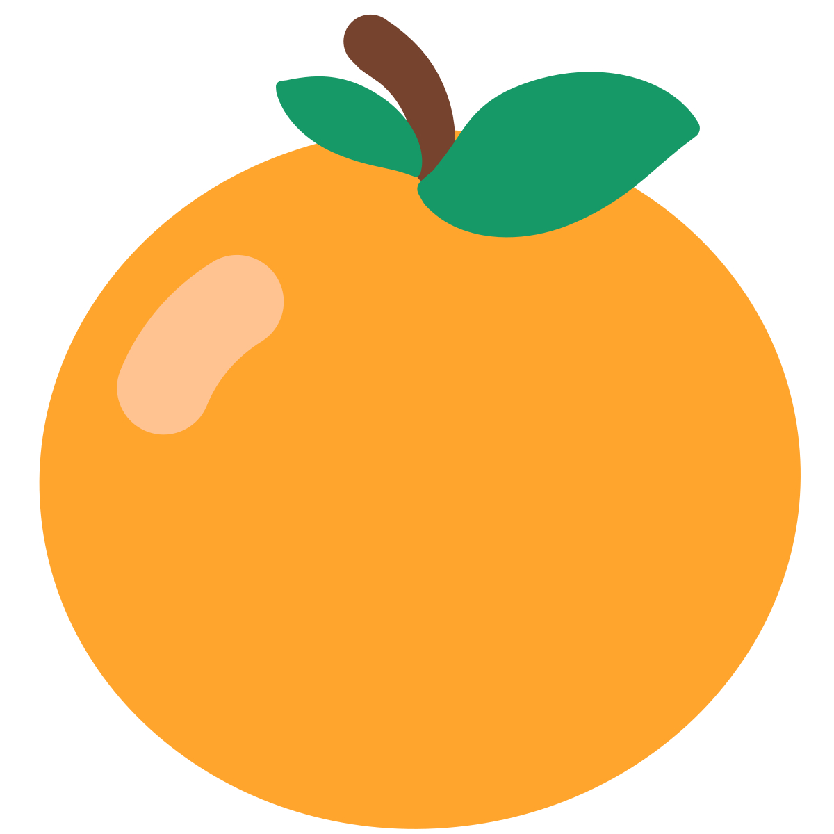 Мандарин стикер