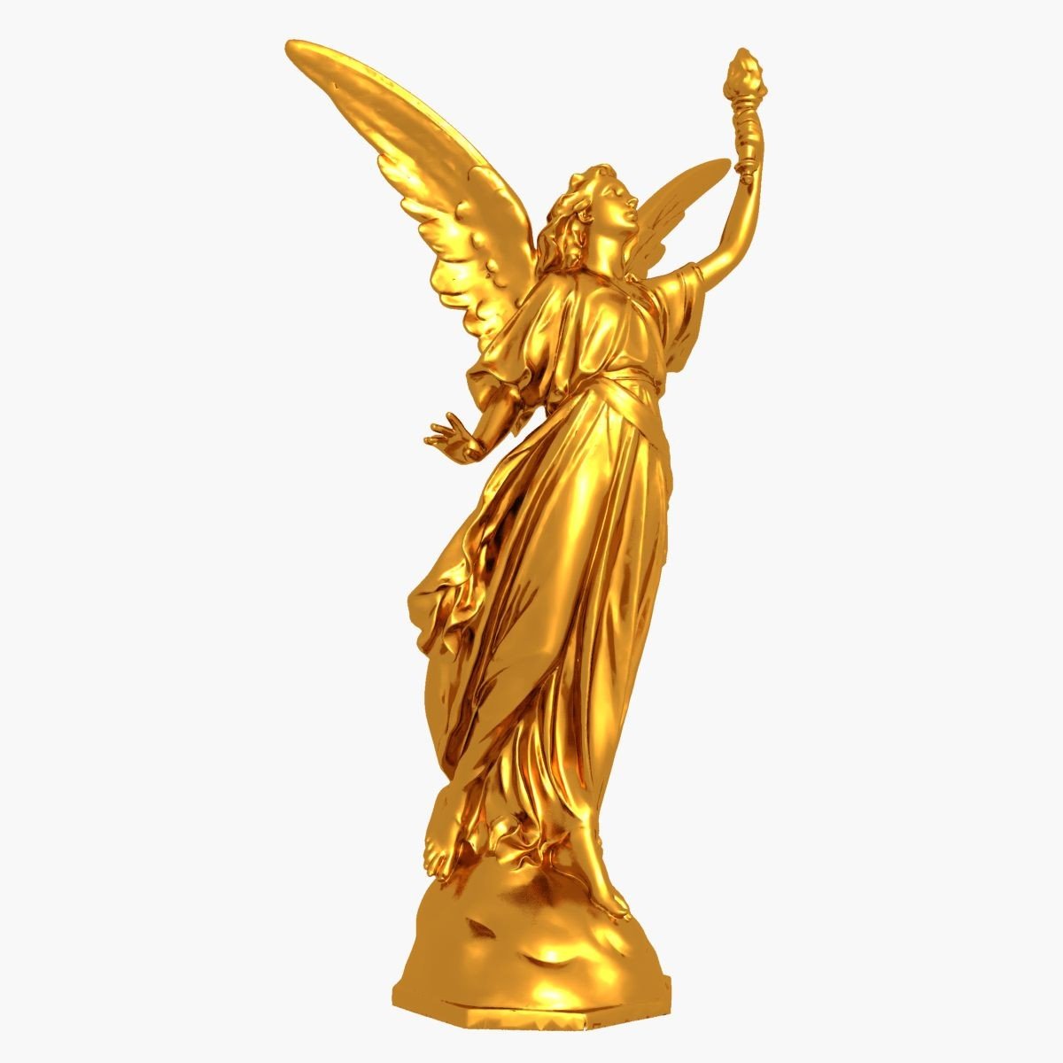 Золотая статуя Богини Ники в