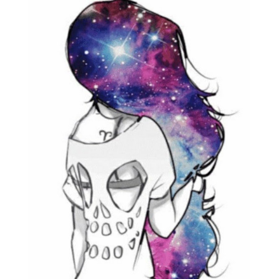 Девочка с космическими волосами