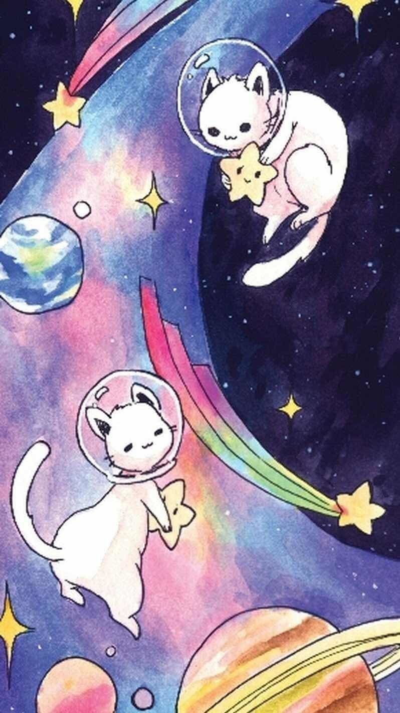 Милые рисунки космос