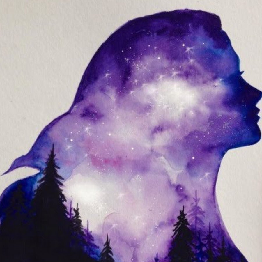 Космос акварелью