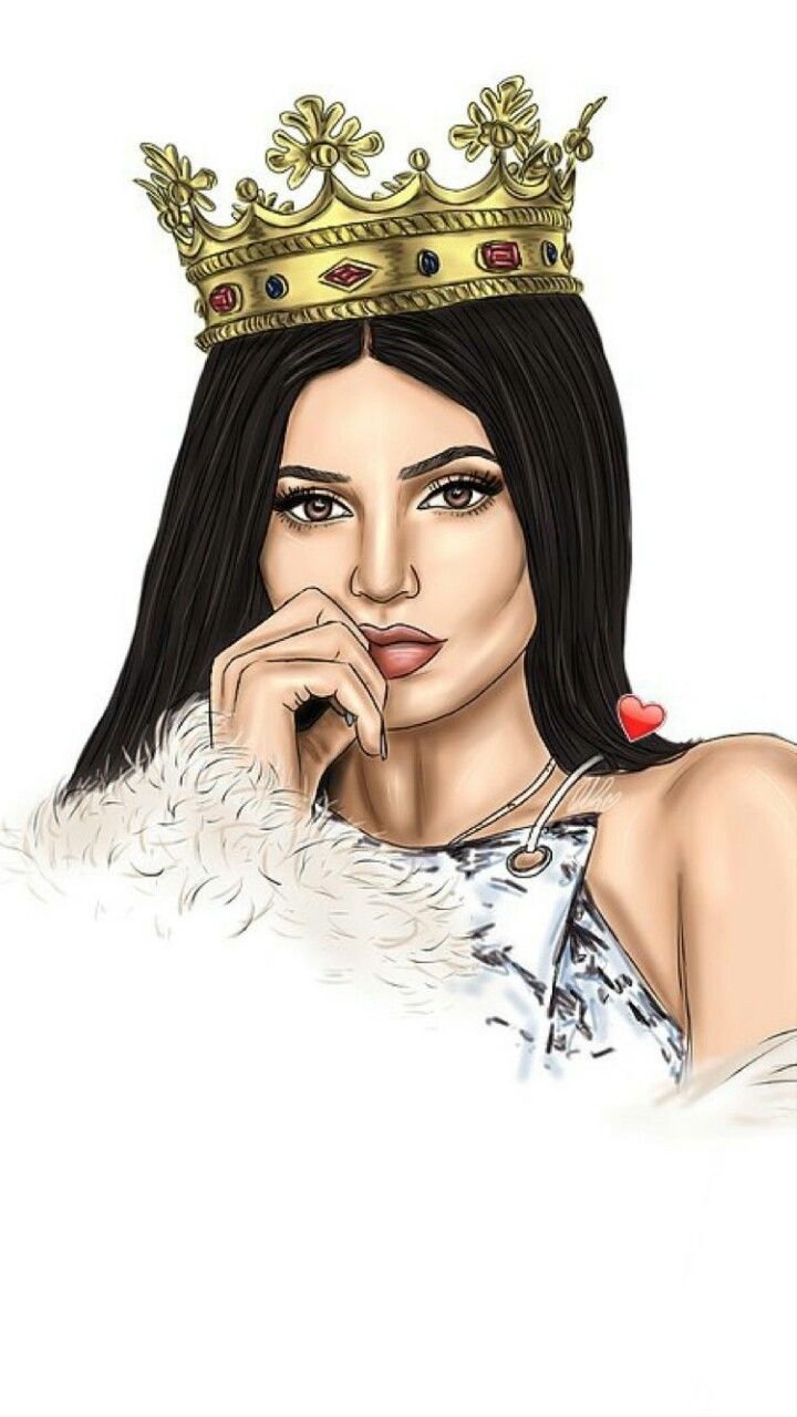 Девушка в короне арт