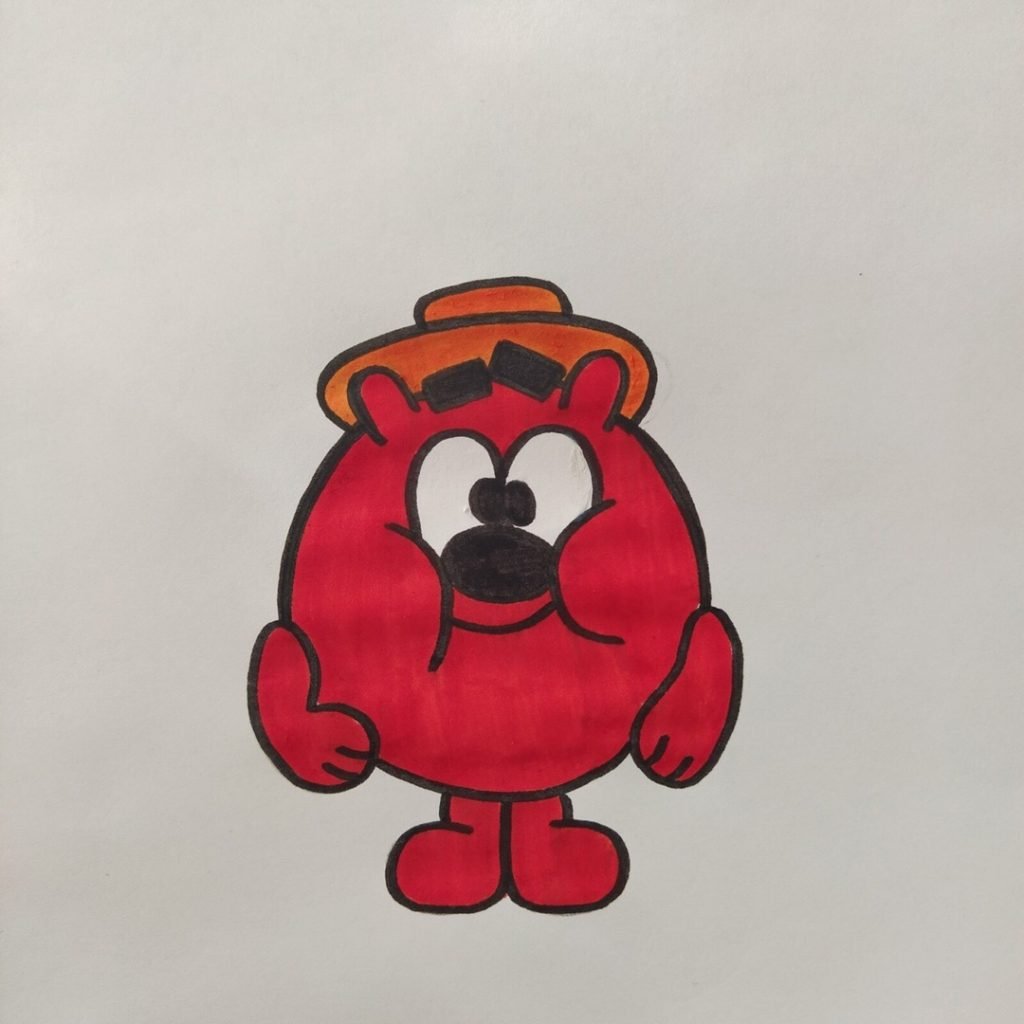 Нарисовать Нюшу из смешариков