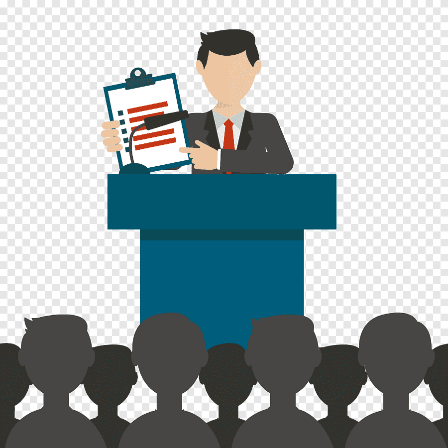 Человек за трибуной