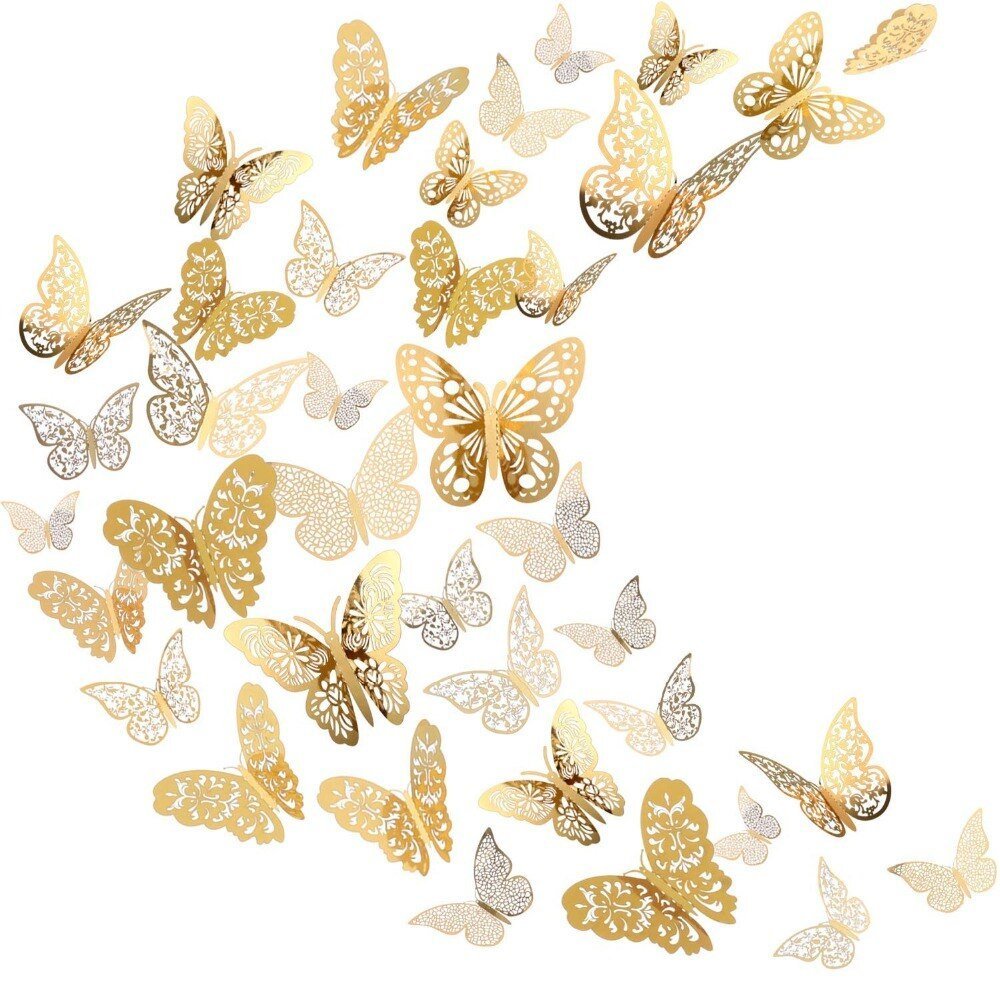 Бабочки золотистого цвета