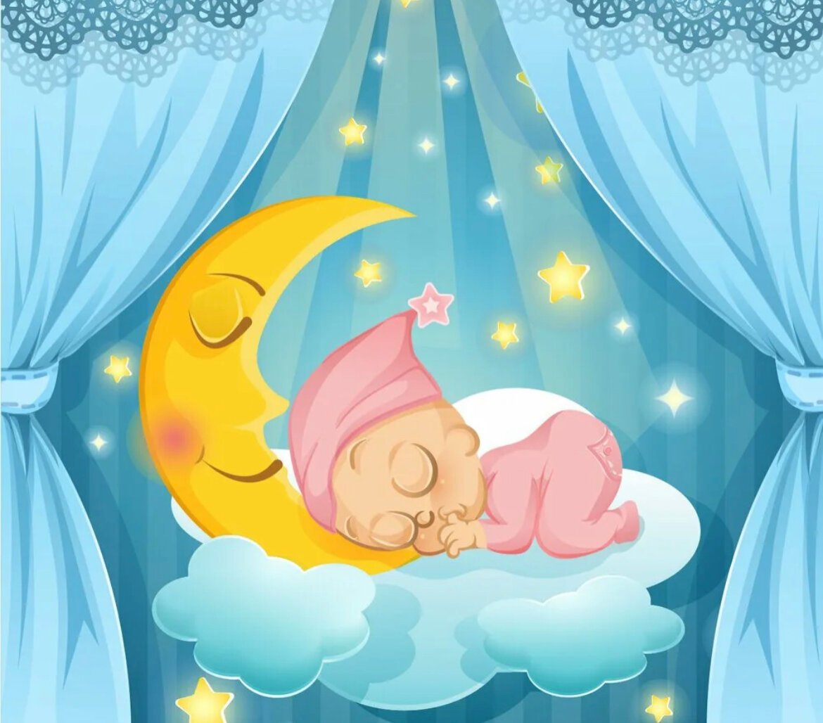 Мама поет колыбельную ребенку