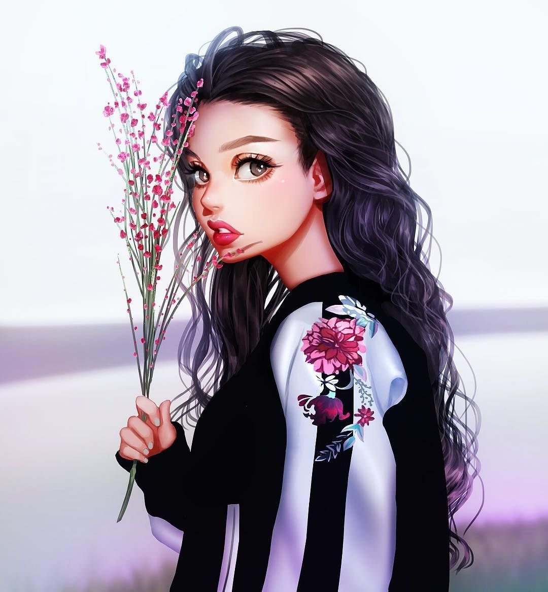 Красивые девушки мультяшные