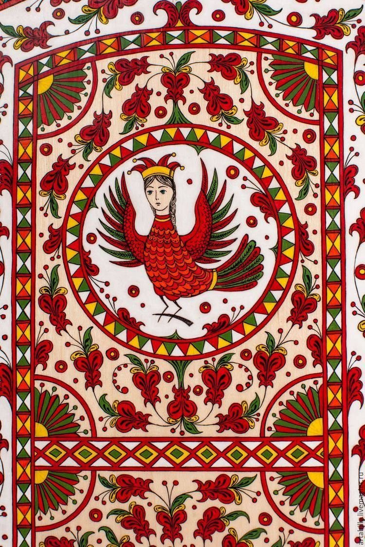 Узоры Северной Двины пермогорская роспись