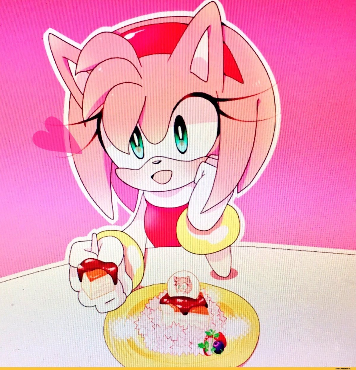 Эми Роуз и Соник арт