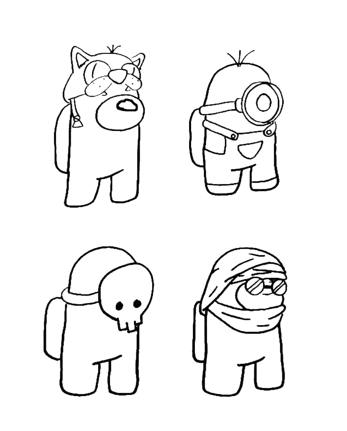 Рисунки для срисовки АМОНГАС