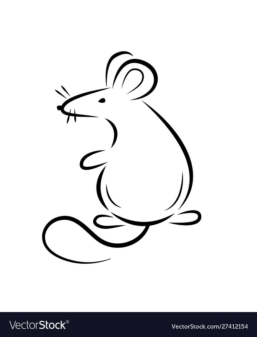 Крыса раскраска для детей