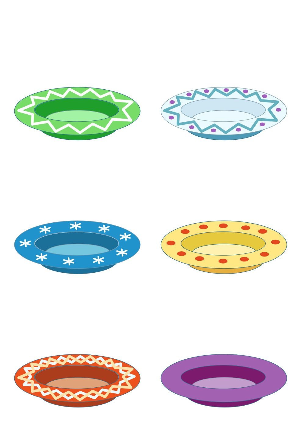 Тарелочки для малышей