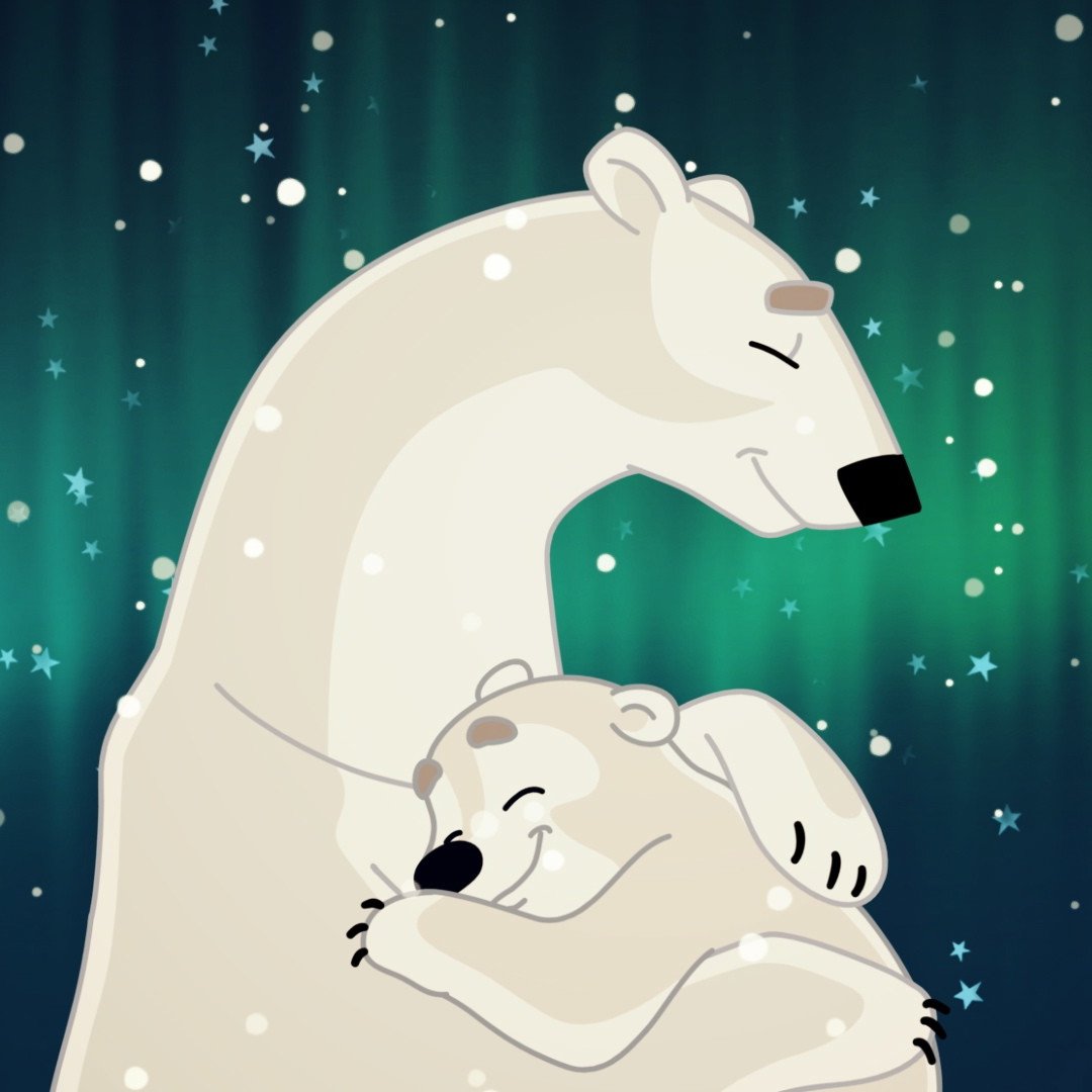 Рисование «белый медведь и Северное сияние» Лыкова