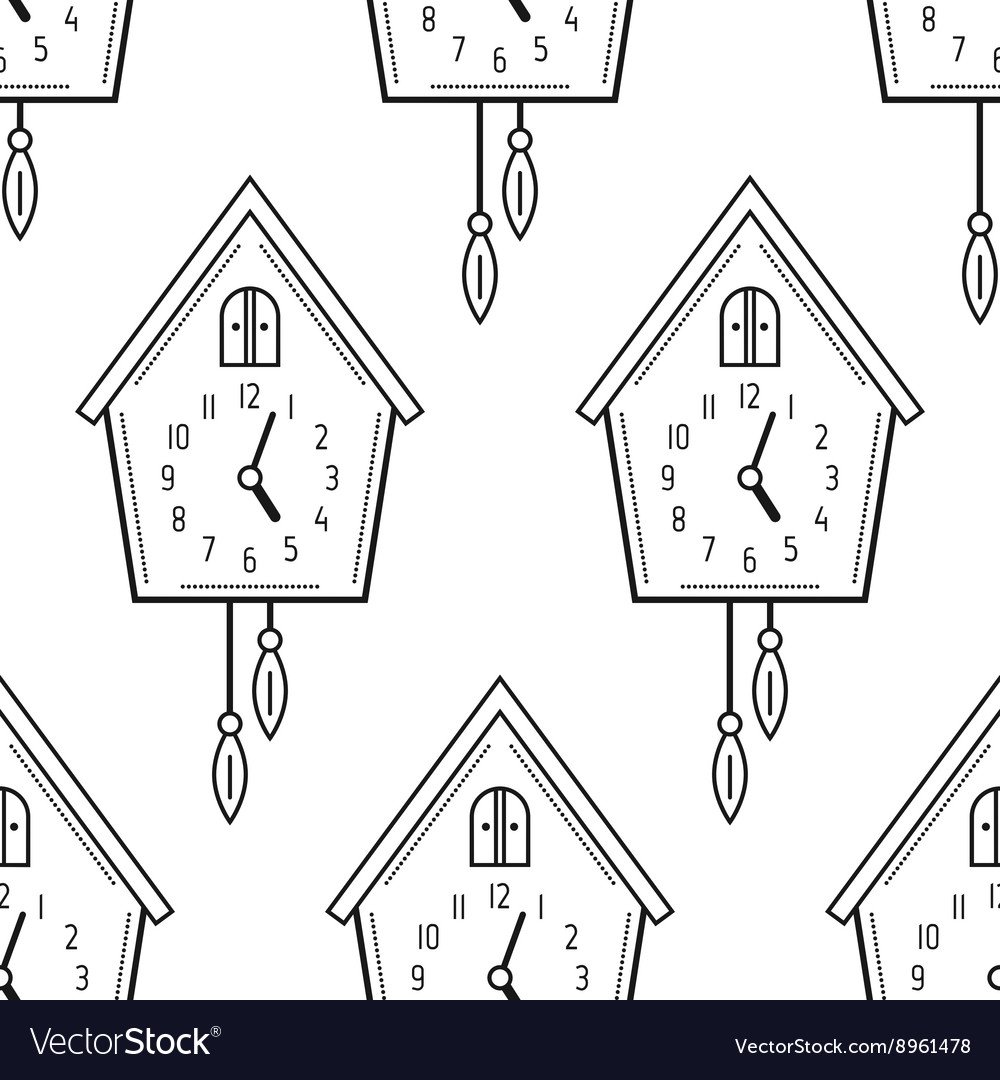 Эскиз часы с кукушкой