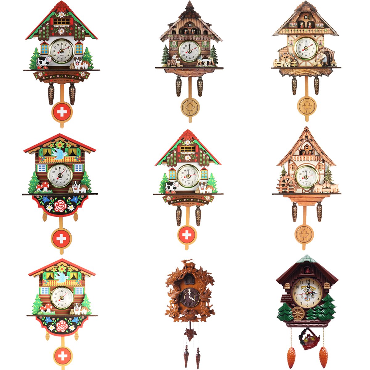 Часы с кукушкой старинные деревянные