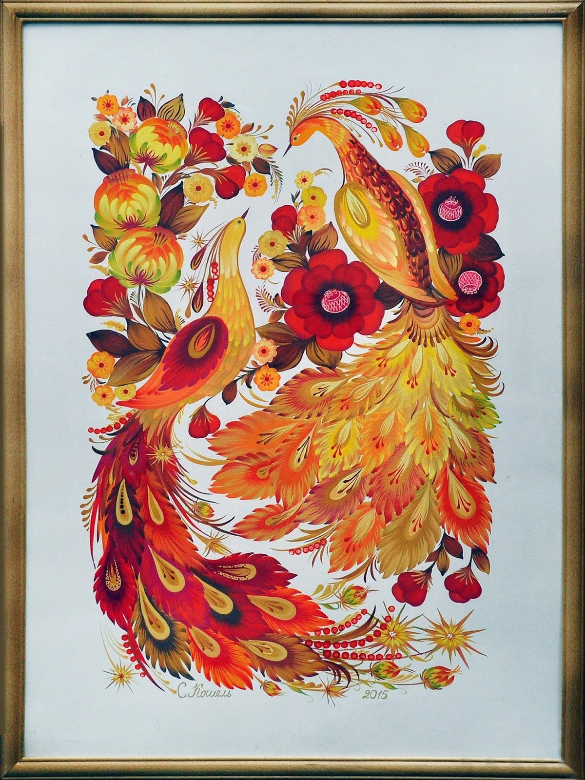 Петриковская роспись Статива