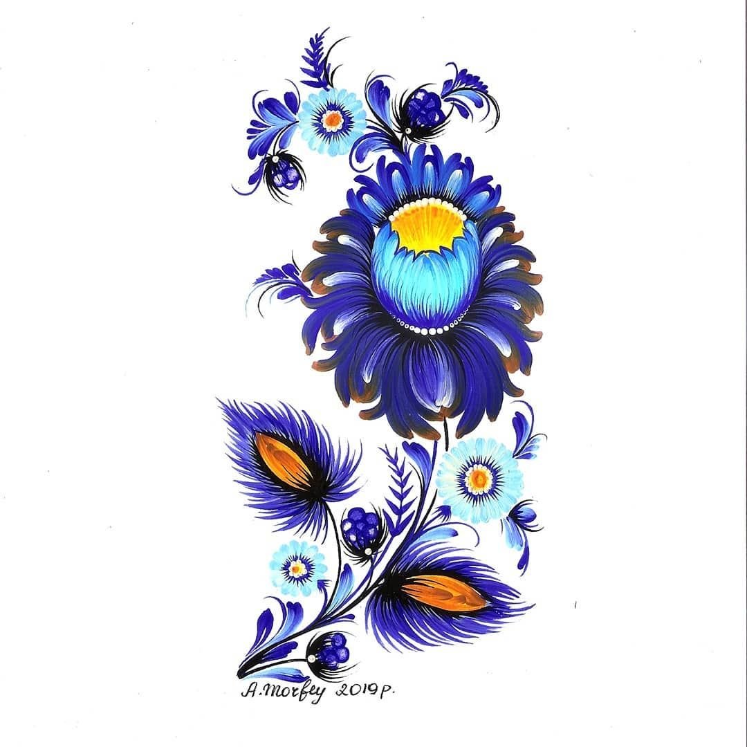 Петриковская роспись рисунки детей