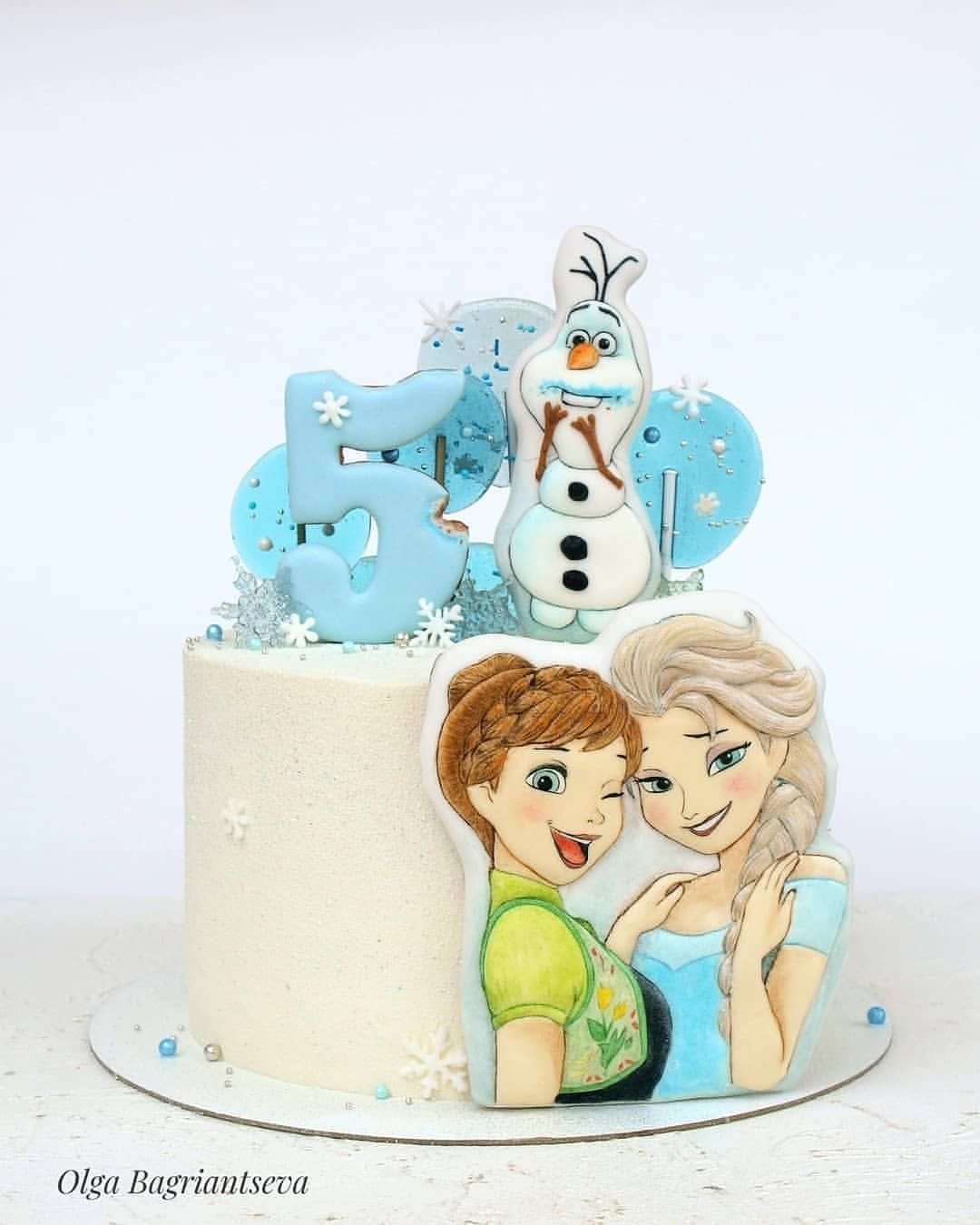 Сахарная печать Холодное сердце Эльза и Анна