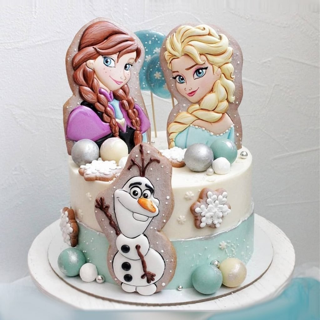 Frozen Anna Cake