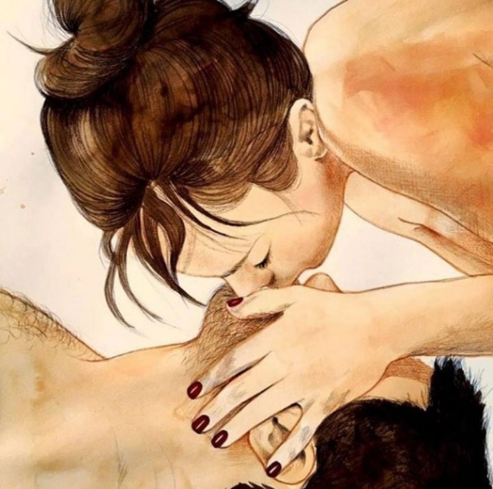 Открытка нежный поцелуй