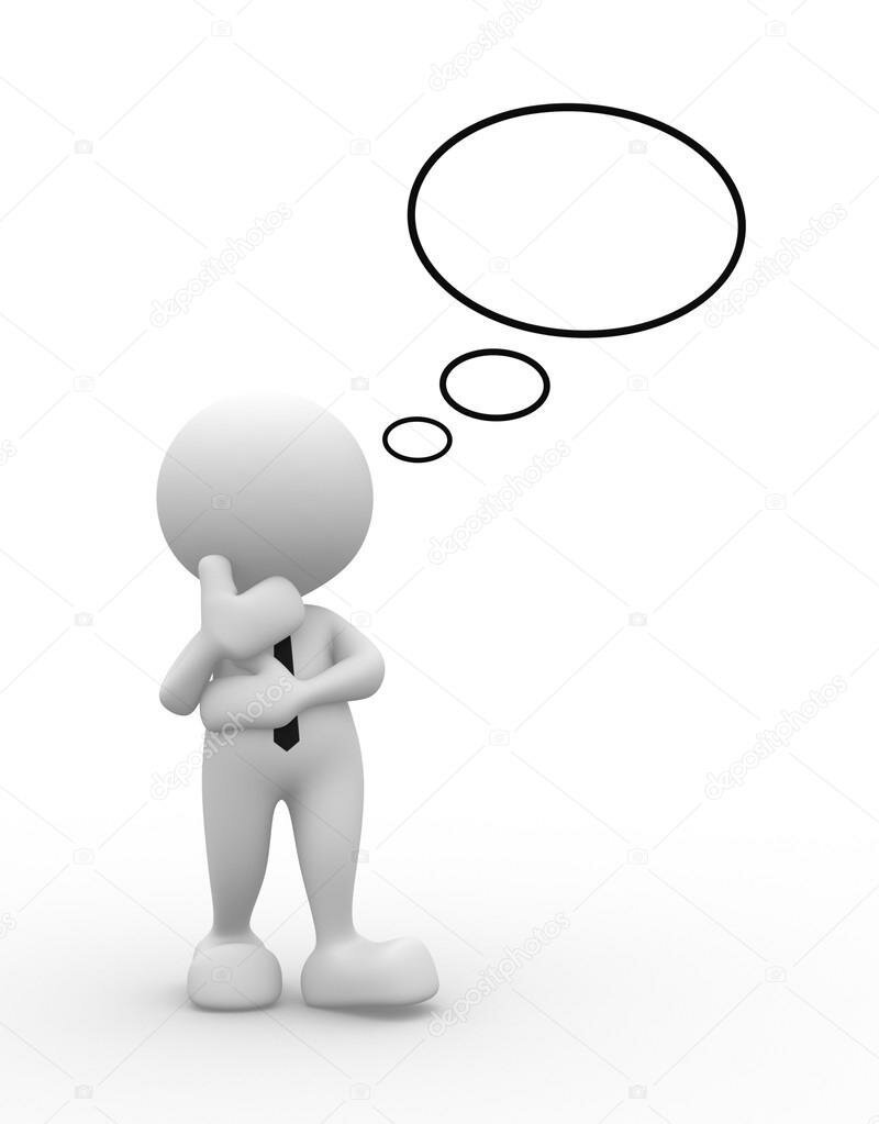 Человечек с мыслями