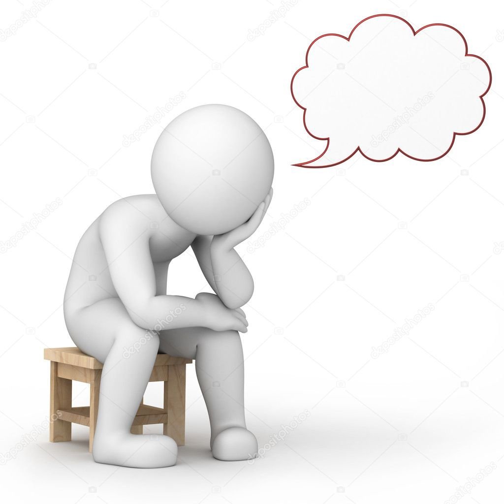 Человечек грустит