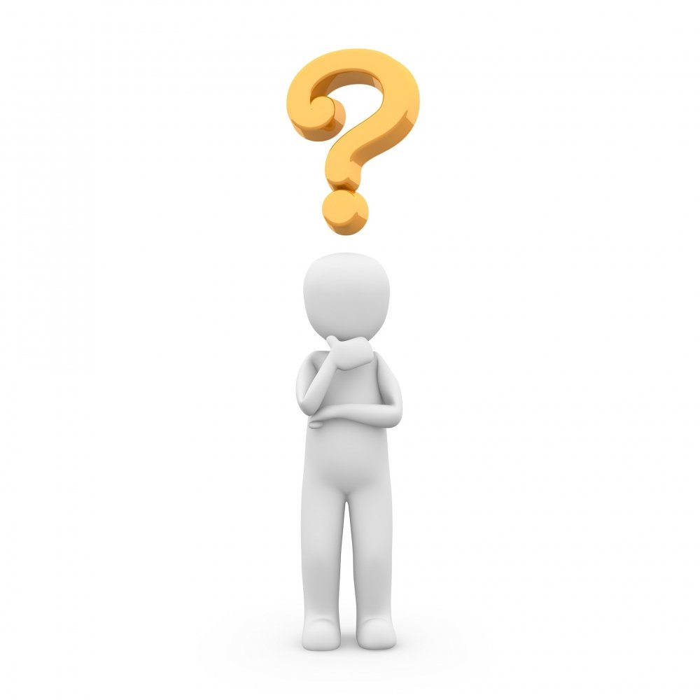 Белый человечек с вопросом