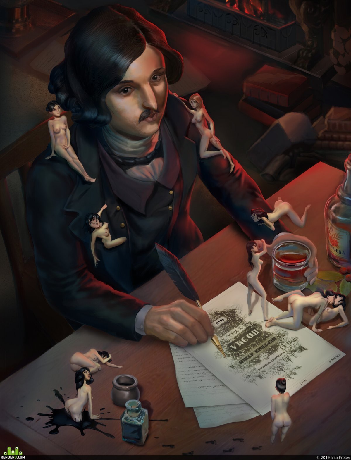 Гоголь фанарты Николай Васильевич