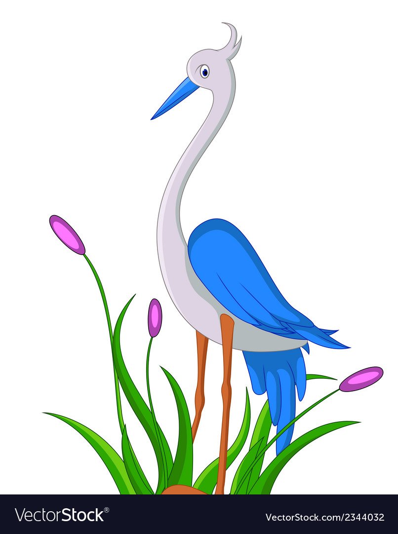 Цапля для детей