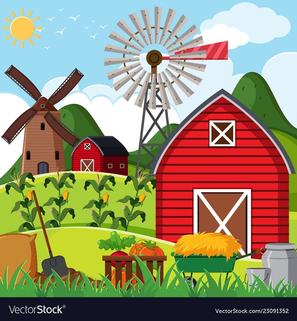 Огород мультяшный