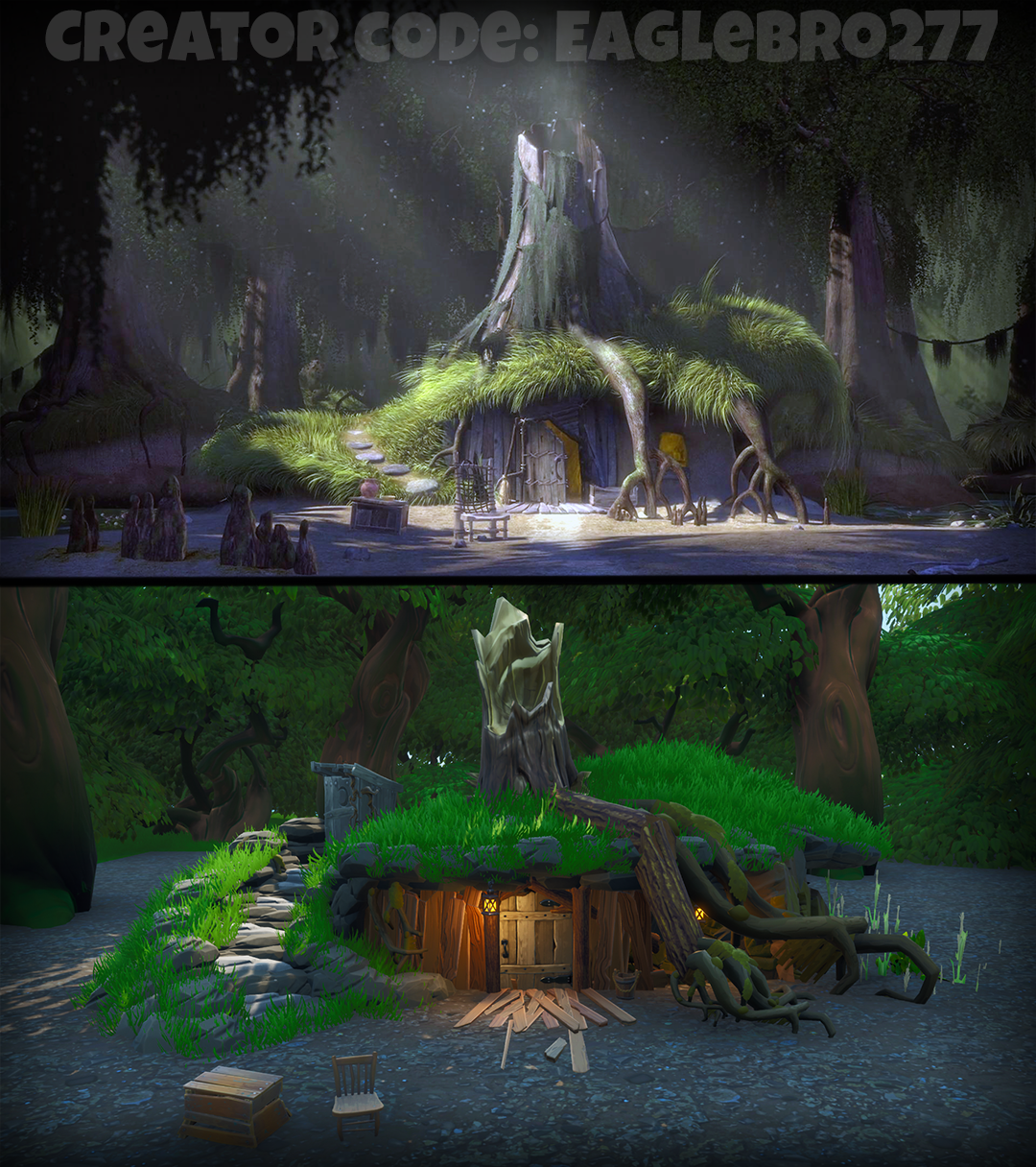 Дом Шрека из МАЙНКРАФТА