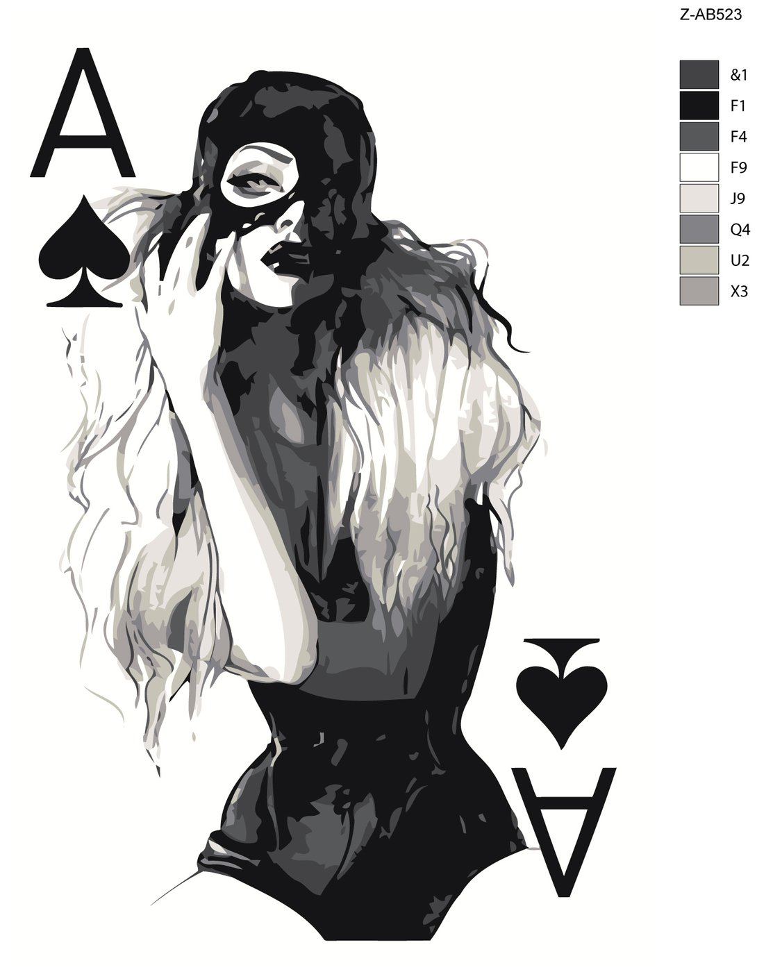 Тату дама пики