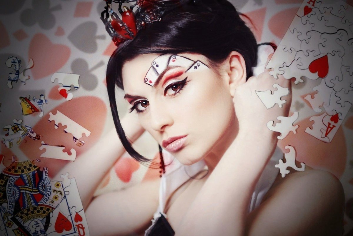 Червовая дама макияж