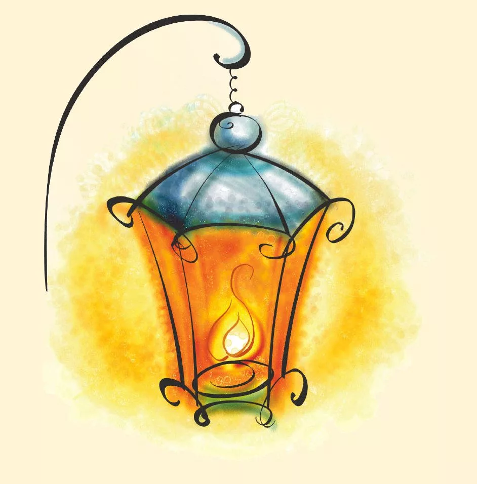 Фонарь рисунок