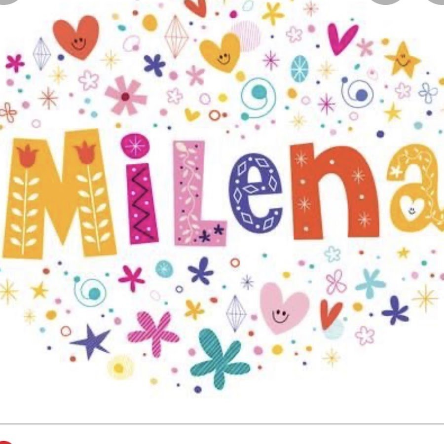 С днем рождения Милена надпись