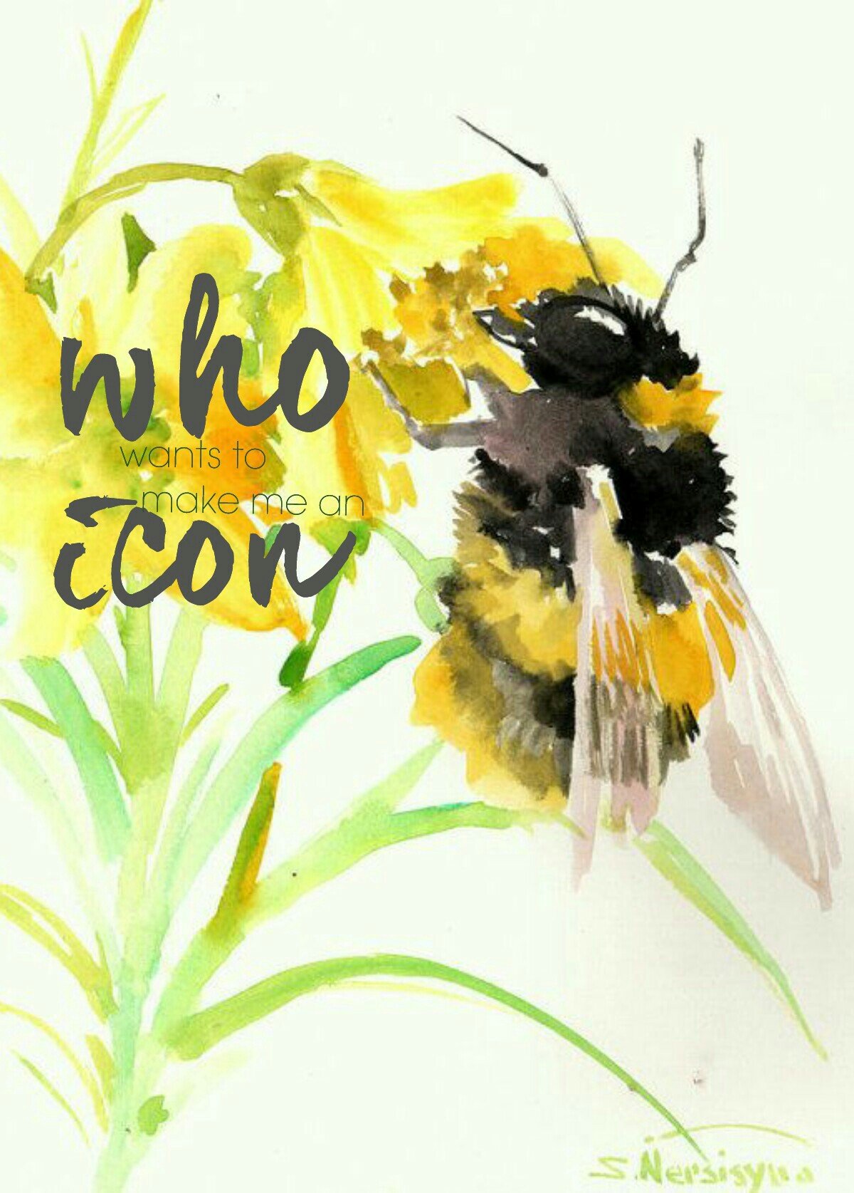 Пчелка сидит на цветочке