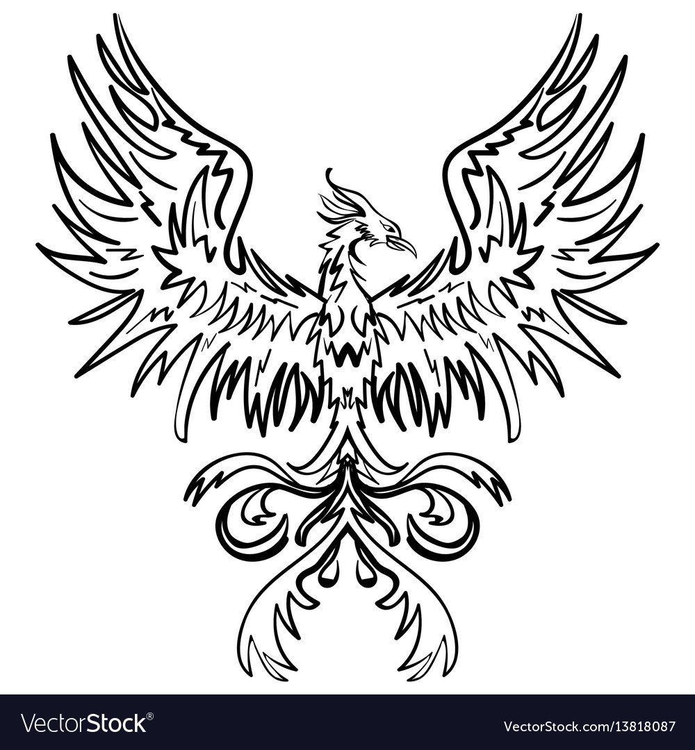 Феникс рисунок