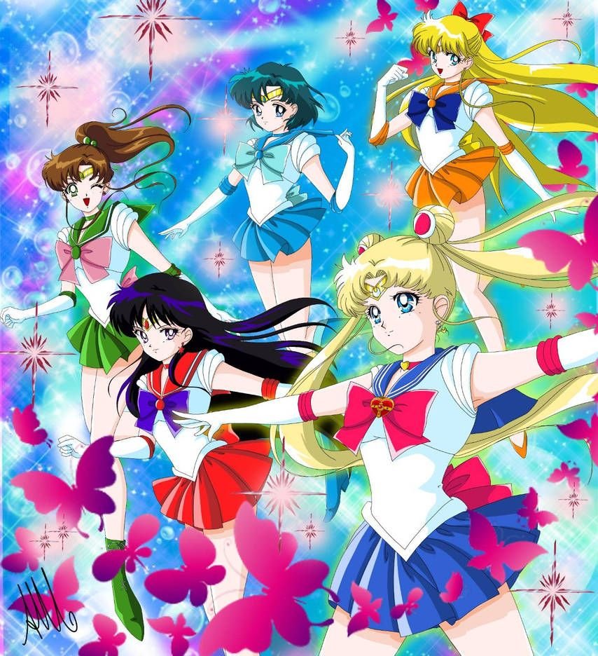 Усаги Цукино и Сейлор Меркурий