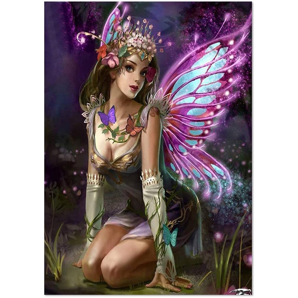 Фэнтези образ девушки с бабочками