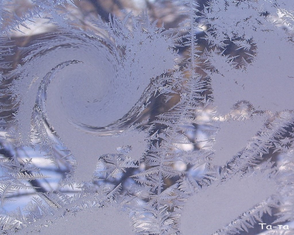 Снежинка макро