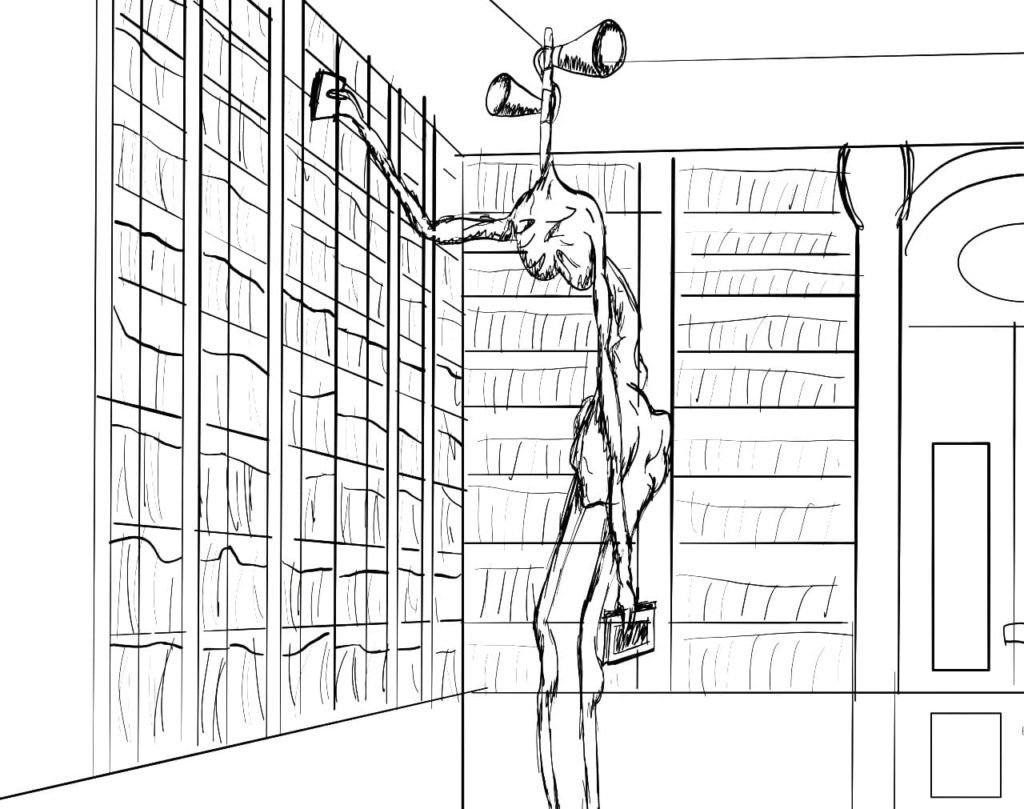 Раскраска сирено головый