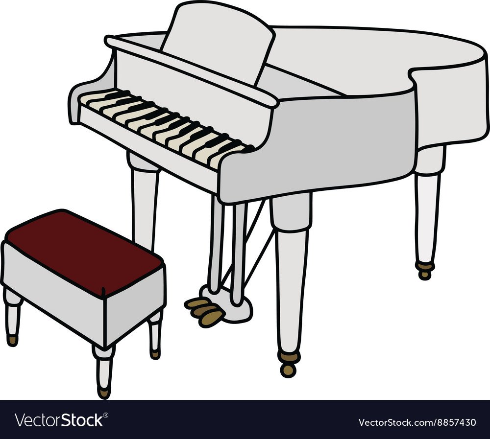 Пианино рисунок спереди