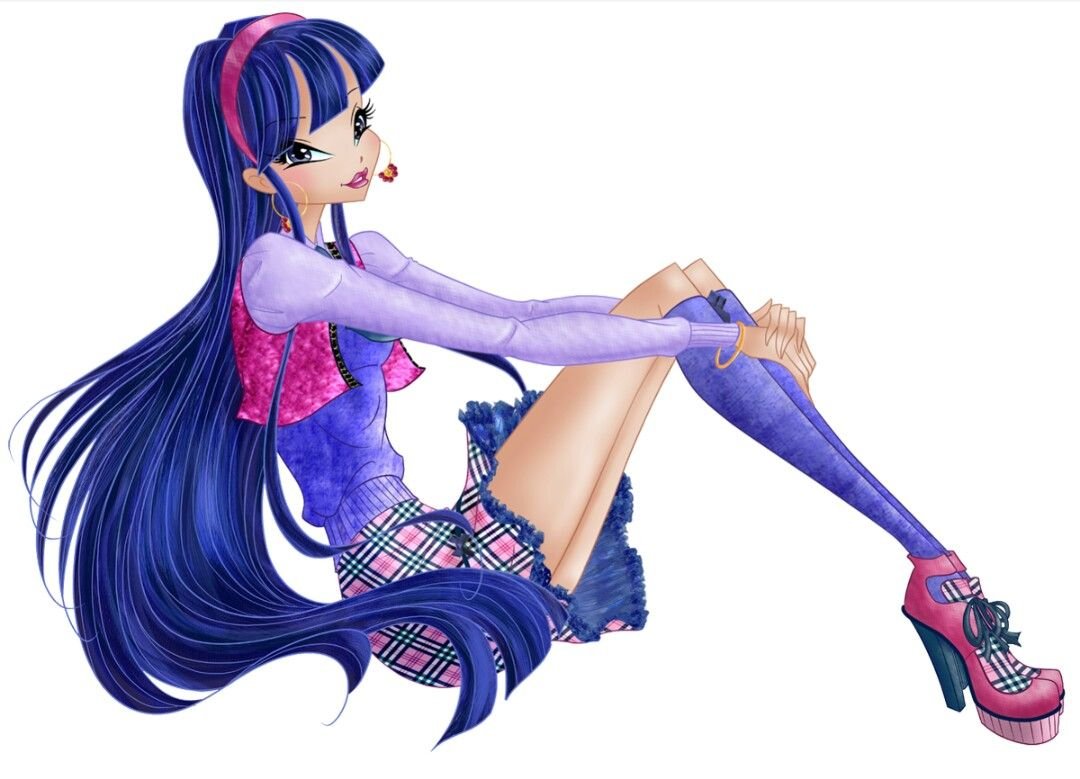 Винкс с синими волосами
