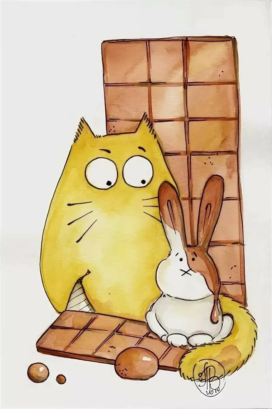 Maria van Bruggen смешные коты