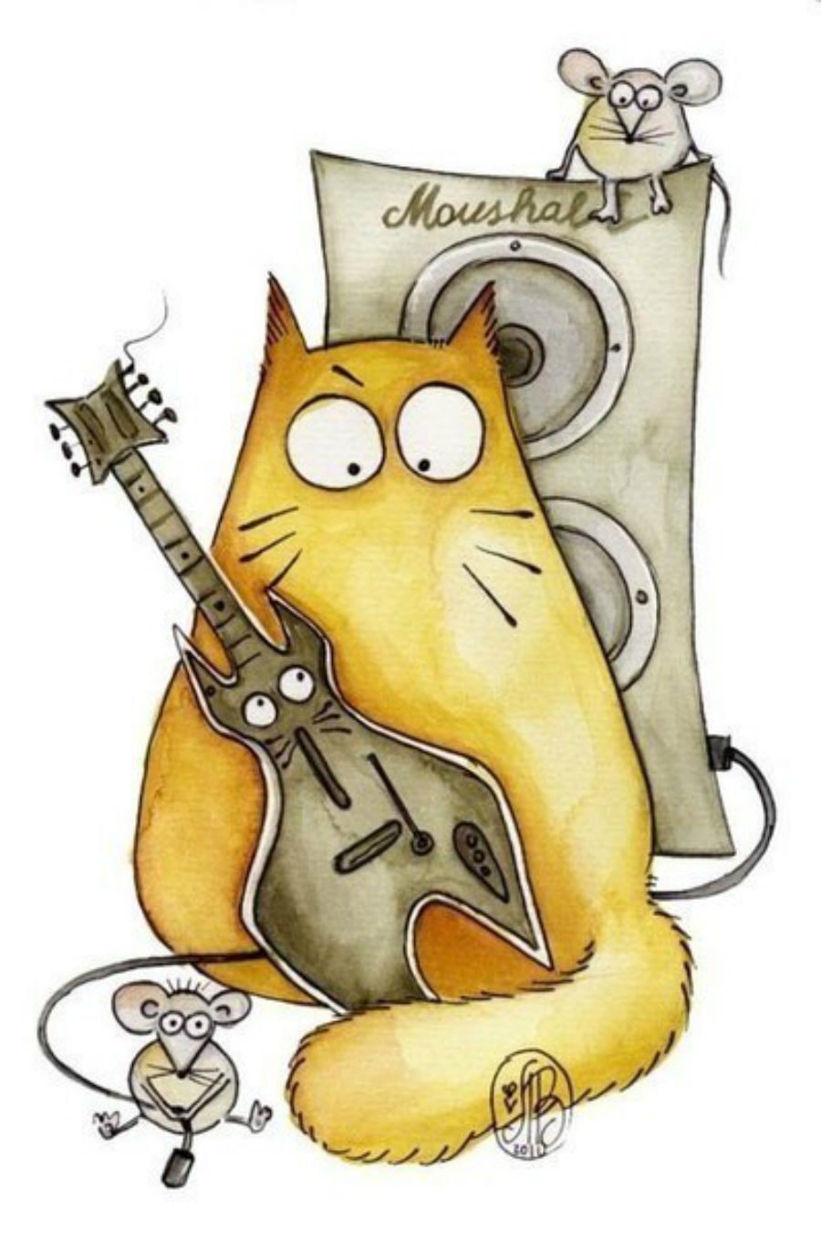 Котик с нитками