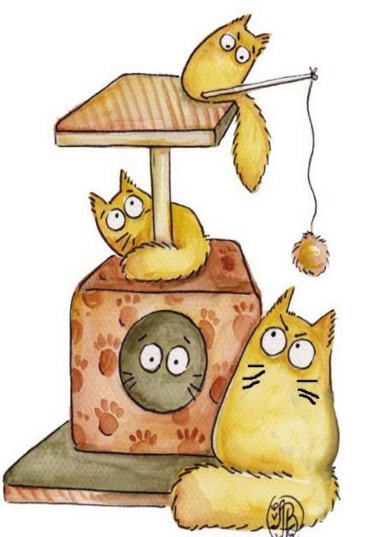 Коты художницы Елена Разина